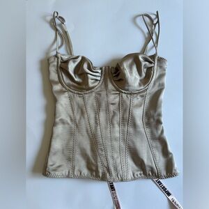 House of CB Chantel Satin Corset Top/Bustier.